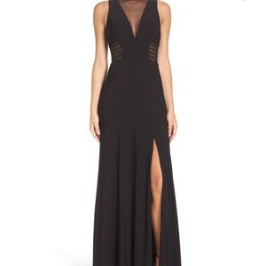 Morgan and Co long black formal dress